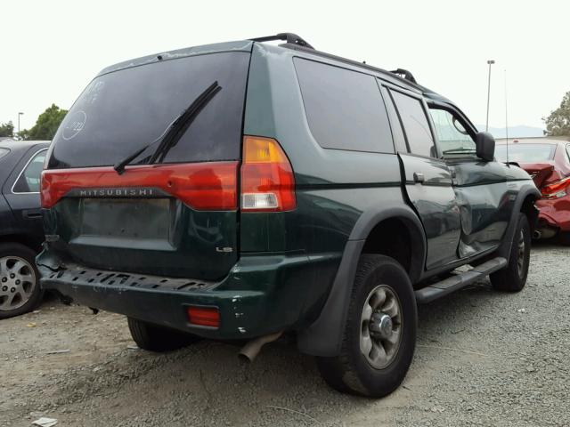 JA4LS31H5XP043290 - 1999 MITSUBISHI MONTERO SP GREEN photo 4