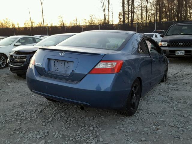 2HGFG1B67AH521289 - 2010 HONDA CIVIC LX BLUE photo 4