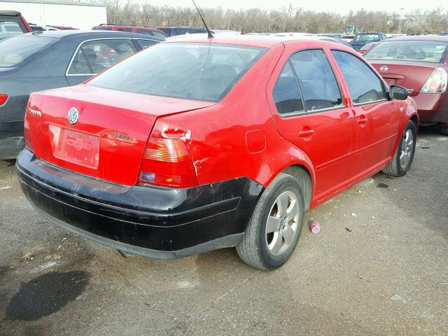 3VWSK69MX3M162812 - 2003 VOLKSWAGEN JETTA RED photo 4