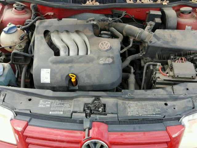 3VWSK69MX3M162812 - 2003 VOLKSWAGEN JETTA RED photo 7