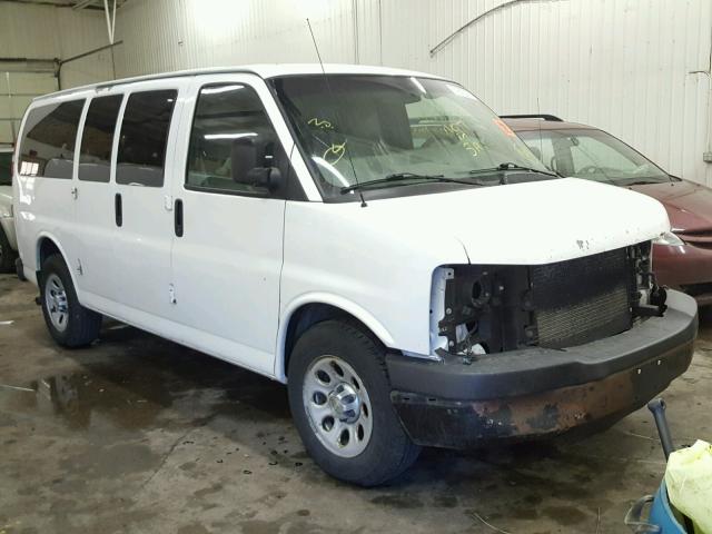 1GCUHAD4XA1114449 - 2010 CHEVROLET EXPRESS G1 WHITE photo 1