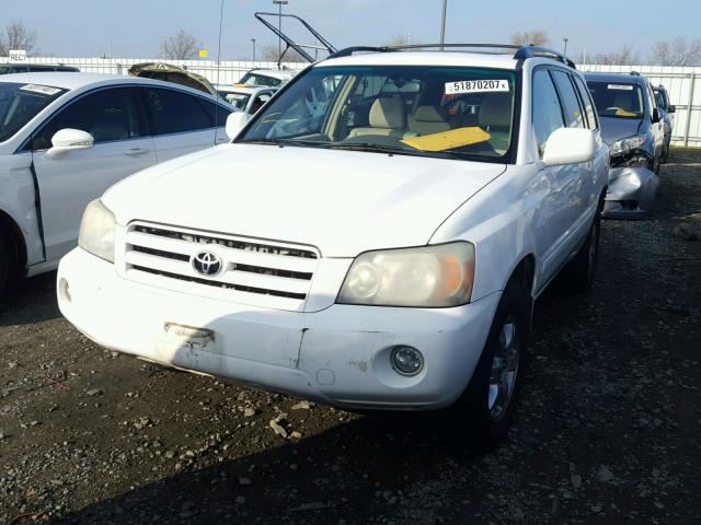 JTEDP21A740011580 - 2004 TOYOTA HIGHLANDER WHITE photo 2