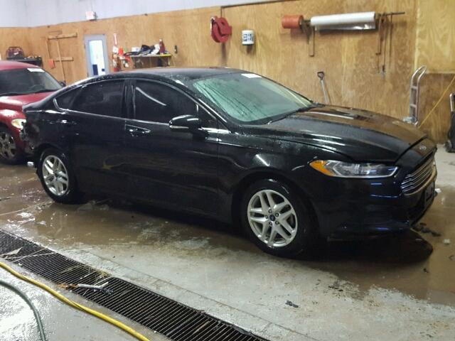 1FA6P0H76E5379464 - 2014 FORD FUSION SE BLACK photo 1