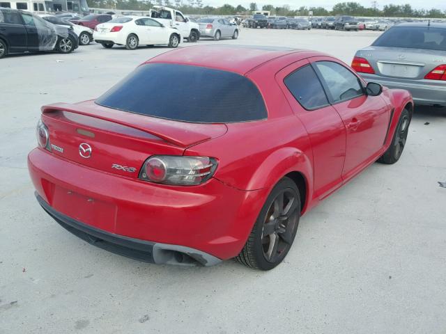 JM1FE17N150154520 - 2005 MAZDA RX8 RED photo 4