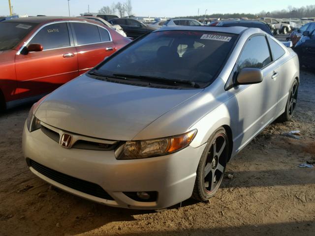 2HGFG21596H700973 - 2006 HONDA CIVIC SI SILVER photo 2