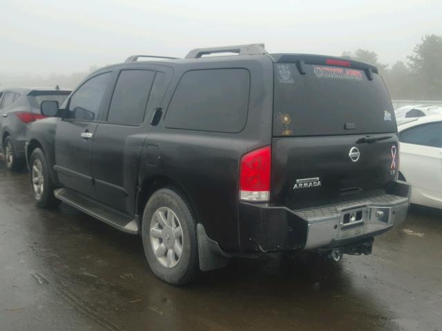 5N1AA08B74N745341 - 2004 NISSAN ARMADA SE BLACK photo 3