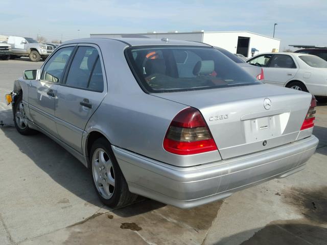 WDBHA29G2YA847926 - 2000 MERCEDES-BENZ C 280 SILVER photo 3