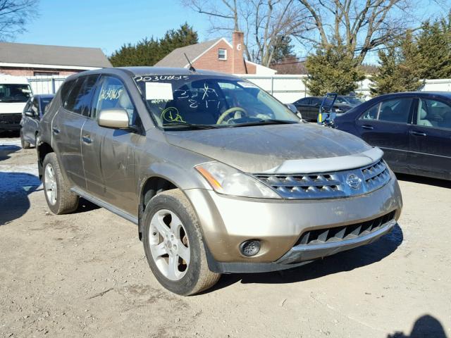 JN8AZ08W07W622385 - 2007 NISSAN MURANO SL GOLD photo 1