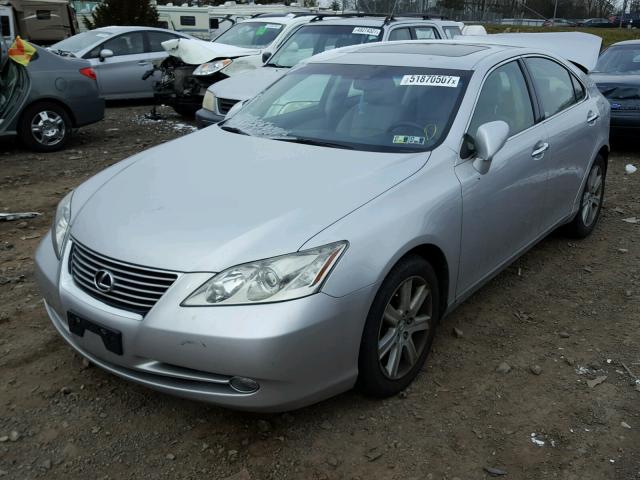 JTHBJ46G382272252 - 2008 LEXUS ES 350 SILVER photo 2