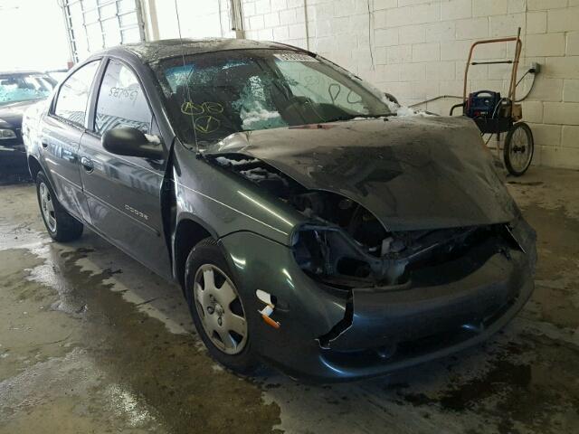 1B3ES46CX1D298674 - 2001 DODGE NEON SE CHARCOAL photo 1