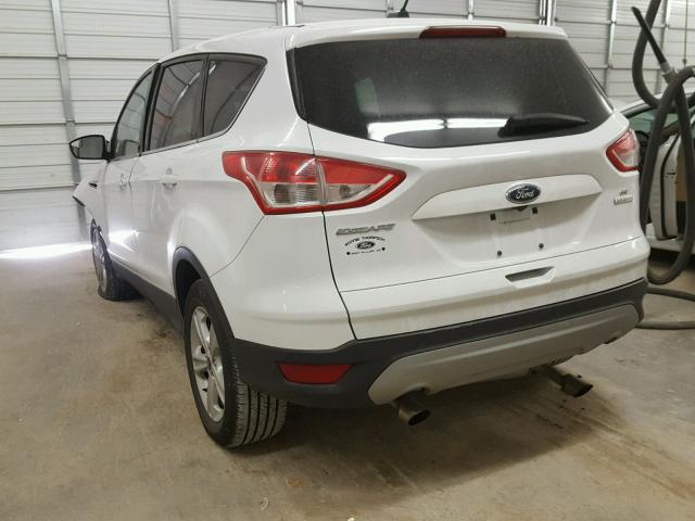 1FMCU0GX1EUC29318 - 2014 FORD ESCAPE SE WHITE photo 3