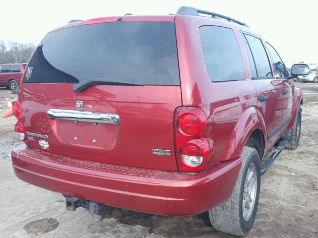 1D4HD48256F143796 - 2006 DODGE DURANGO SL RED photo 4