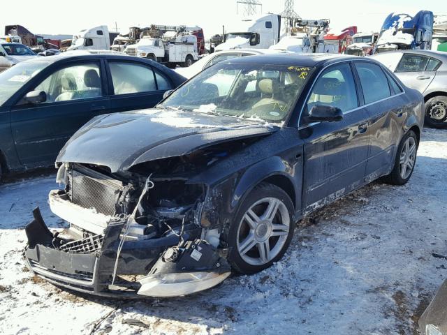 WAUDF78E57A205436 - 2007 AUDI A4 2.0T QU BLACK photo 2