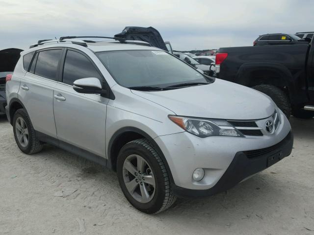 2T3WFREV1FW156084 - 2015 TOYOTA RAV4 XLE SILVER photo 1