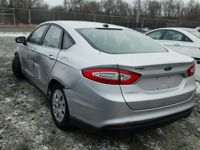 3FA6P0G74ER163952 - 2014 FORD FUSION S SILVER photo 3