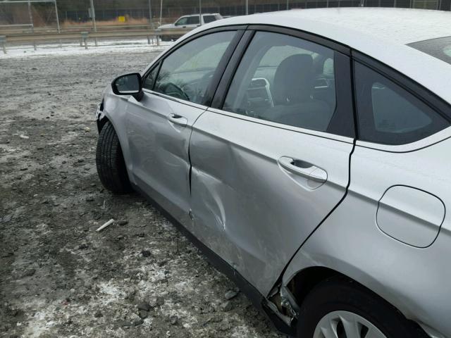 3FA6P0G74ER163952 - 2014 FORD FUSION S SILVER photo 9