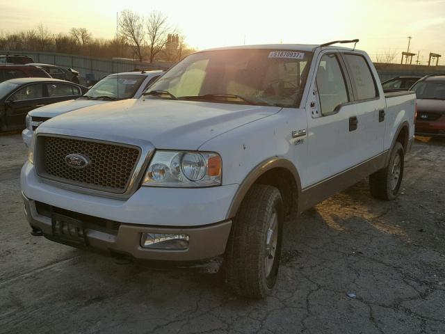 1FTPW14565FB23945 - 2005 FORD F150 SUPER WHITE photo 2