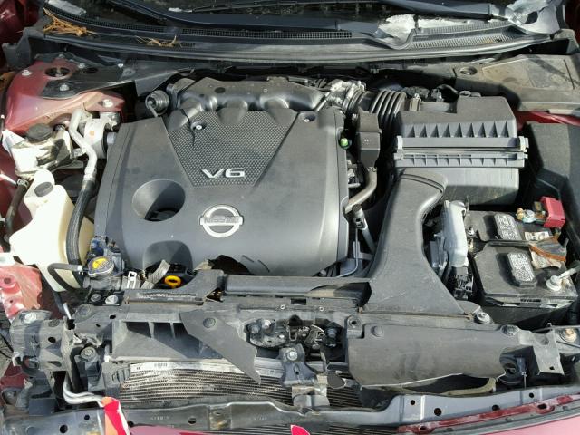 1N4AA5AP4CC853245 - 2012 NISSAN MAXIMA S RED photo 7