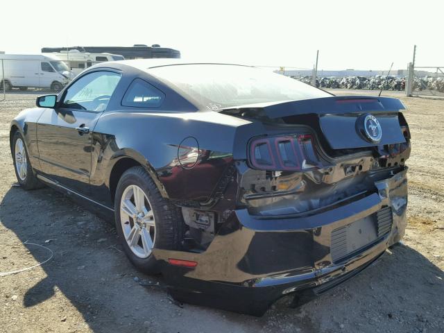 1ZVBP8AM4E5254807 - 2014 FORD MUSTANG BLACK photo 3