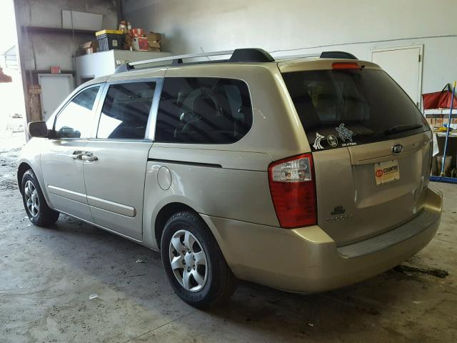 KNDMB233676182775 - 2007 KIA SEDONA EX GOLD photo 3