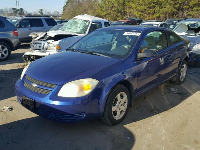 1G1AK15F977239266 - 2007 CHEVROLET COBALT LS BLUE photo 2