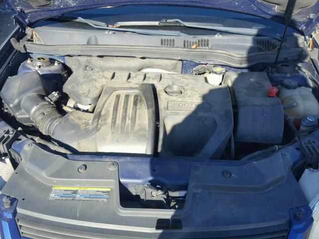 1G1AK15F977239266 - 2007 CHEVROLET COBALT LS BLUE photo 7