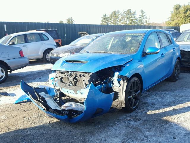 JM1BL1K34B1370006 - 2011 MAZDA SPEED 3 BLUE photo 2