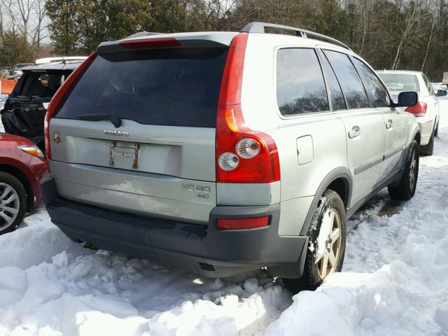 YV1CZ59H741048226 - 2004 VOLVO XC90 GREEN photo 4