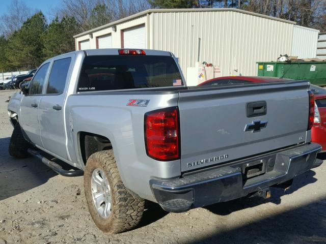 3GCUKREC5EG510382 - 2014 CHEVROLET SILVERADO SILVER photo 3