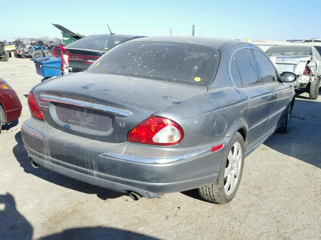 SAJEA51C94WD91374 - 2004 JAGUAR X-TYPE 3.0 GRAY photo 4