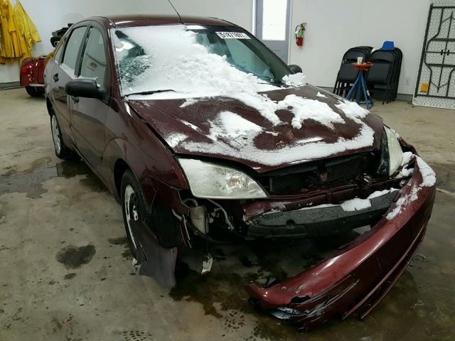 1FAFP34N77W258302 - 2007 FORD FOCUS ZX4 BURGUNDY photo 1