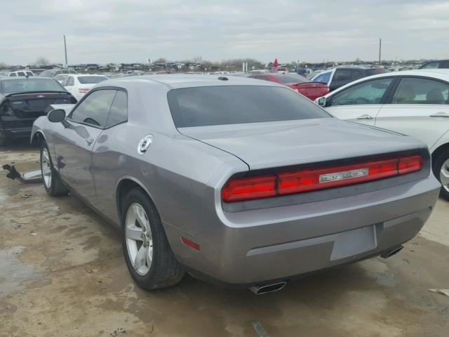 2C3CDYAG5EH111307 - 2014 DODGE CHALLENGER SILVER photo 3