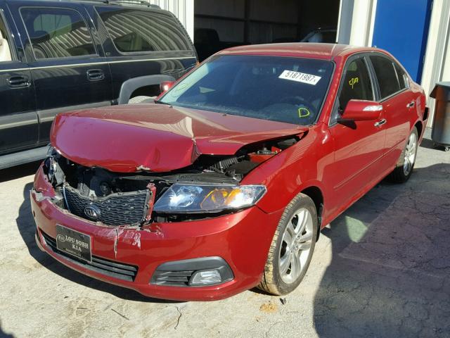 KNAGH4A42A5402135 - 2010 KIA OPTIMA EX RED photo 2