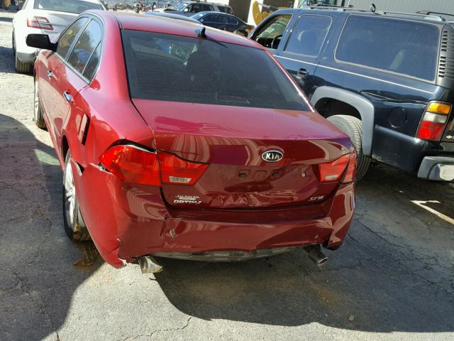 KNAGH4A42A5402135 - 2010 KIA OPTIMA EX RED photo 9