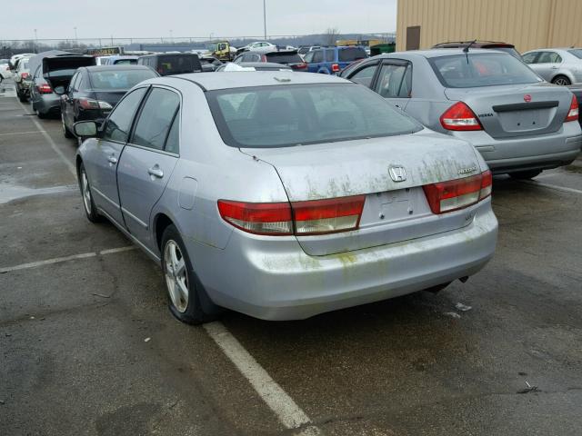 1HGCM56854A142809 - 2004 HONDA ACCORD EX SILVER photo 3