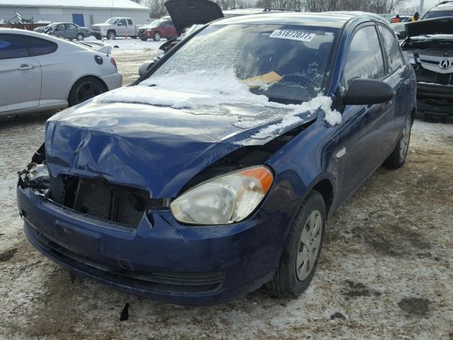 KMHCM36C18U104081 - 2008 HYUNDAI ACCENT GS BLUE photo 2