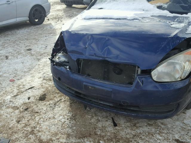 KMHCM36C18U104081 - 2008 HYUNDAI ACCENT GS BLUE photo 9