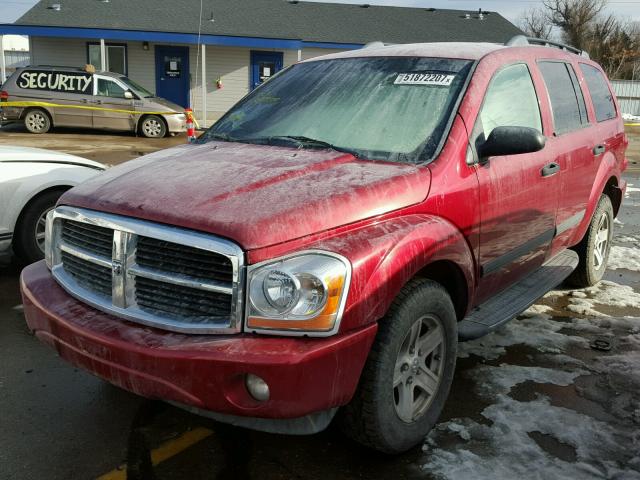 1D4HB48N66F148702 - 2006 DODGE DURANGO SL RED photo 2