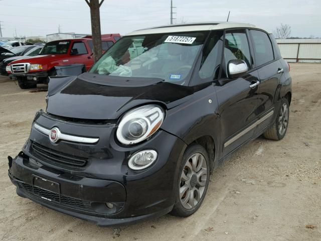 ZFBCFACH7EZ009660 - 2014 FIAT 500L LOUNG BLACK photo 2