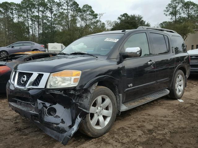 5N1BA08D18N631881 - 2008 NISSAN ARMADA SE BLACK photo 2