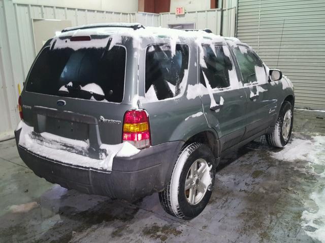 1FMYU96H56KB50705 - 2006 FORD ESCAPE HEV GREEN photo 4