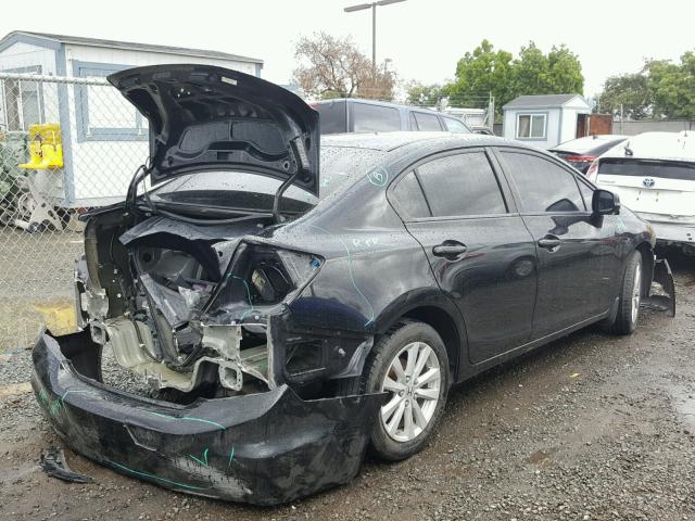 19XFB2F89CE301682 - 2012 HONDA CIVIC EX შავი ფოტო 4