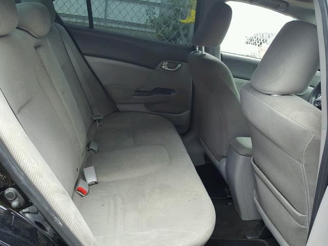 19XFB2F89CE301682 - 2012 HONDA CIVIC EX შავი ფოტო 6