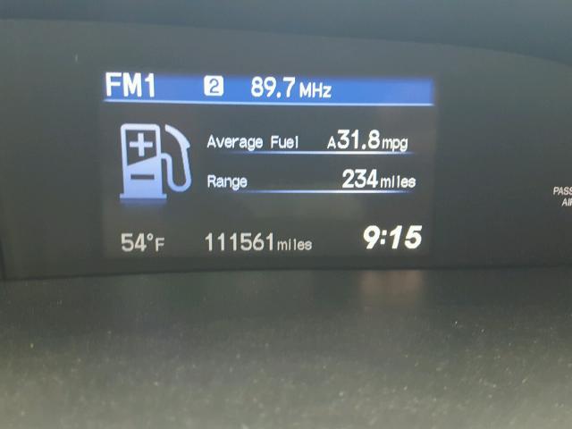 19XFB2F89CE301682 - 2012 HONDA CIVIC EX შავი ფოტო 8