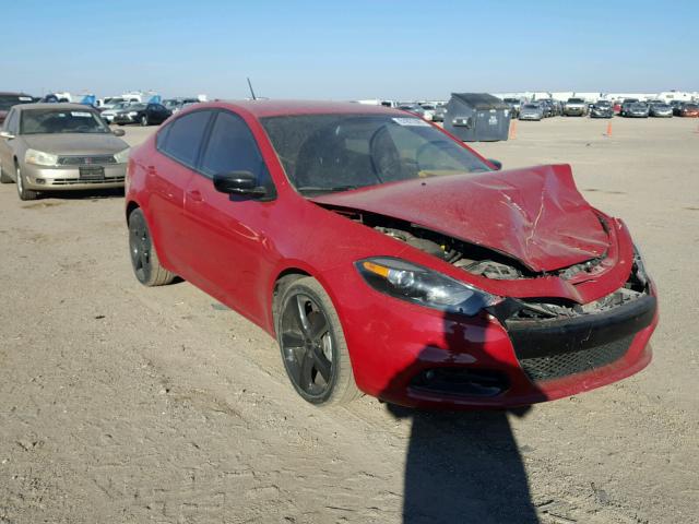 1C3CDFBB1GD540015 - 2016 DODGE DART SXT RED photo 1