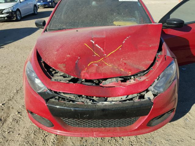 1C3CDFBB1GD540015 - 2016 DODGE DART SXT RED photo 7