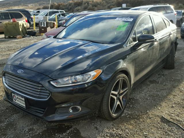 3FA6P0HR7DR243261 - 2013 FORD FUSION SE BLACK photo 2