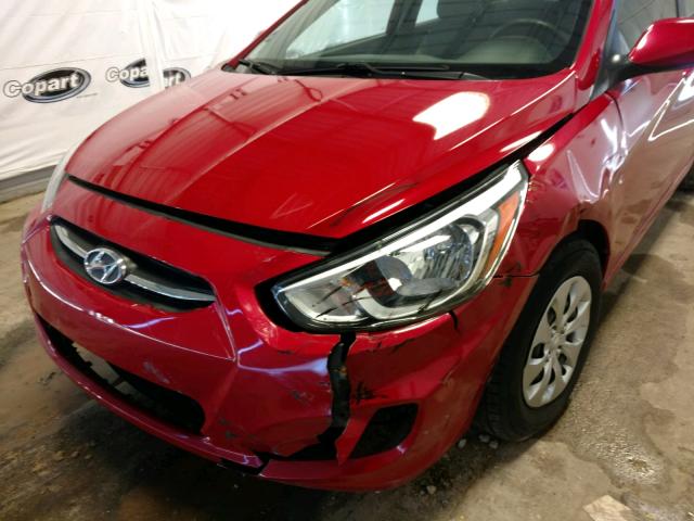 KMHCT4AEXGU012046 - 2016 HYUNDAI ACCENT SE RED photo 9