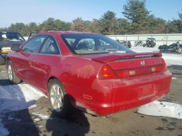 1HGCG2256YA029586 - 2000 HONDA ACCORD EX RED photo 3