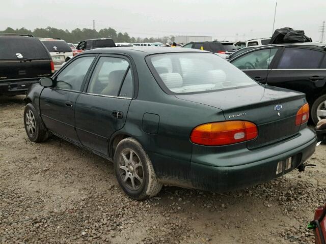 1Y1SK528X1Z417007 - 2001 CHEVROLET GEO PRIZM 绿色 照片 3